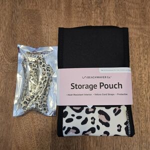 Beachwaver Catwalg Storage Pouch And Darby Clips Bundle